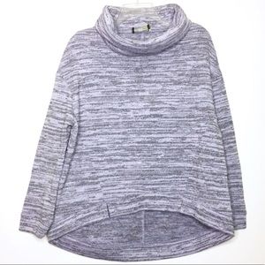 Anthropologie Gray Cowl Neck Sweatshirt